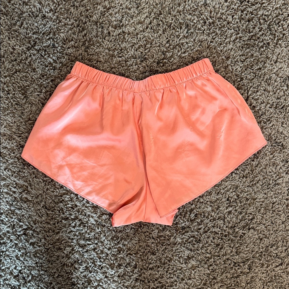 Colsie Coral Lace Trim Pajama Set - Picture 6 of 9